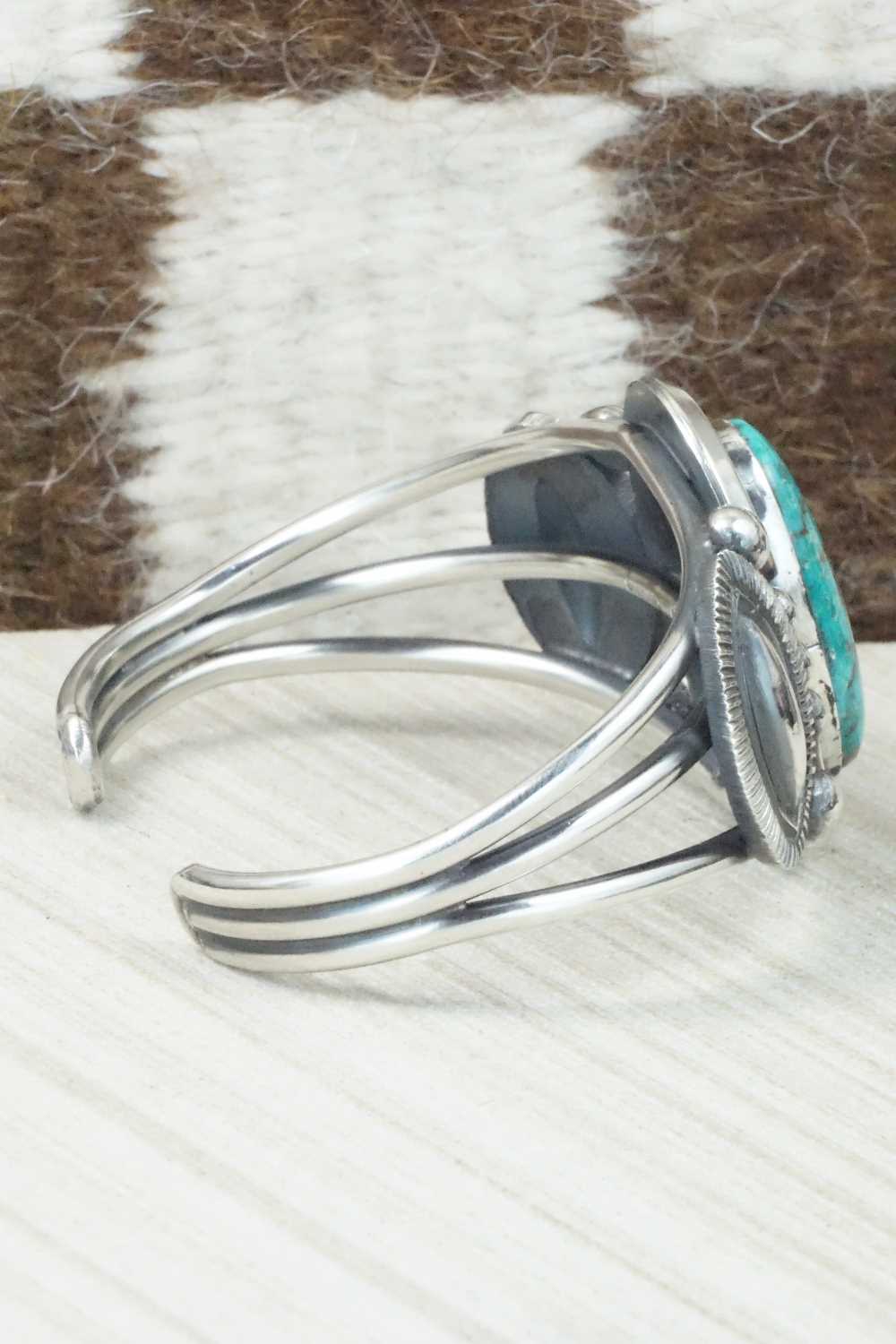 Turquoise & Sterling Silver Bracelet - Leon Martinez