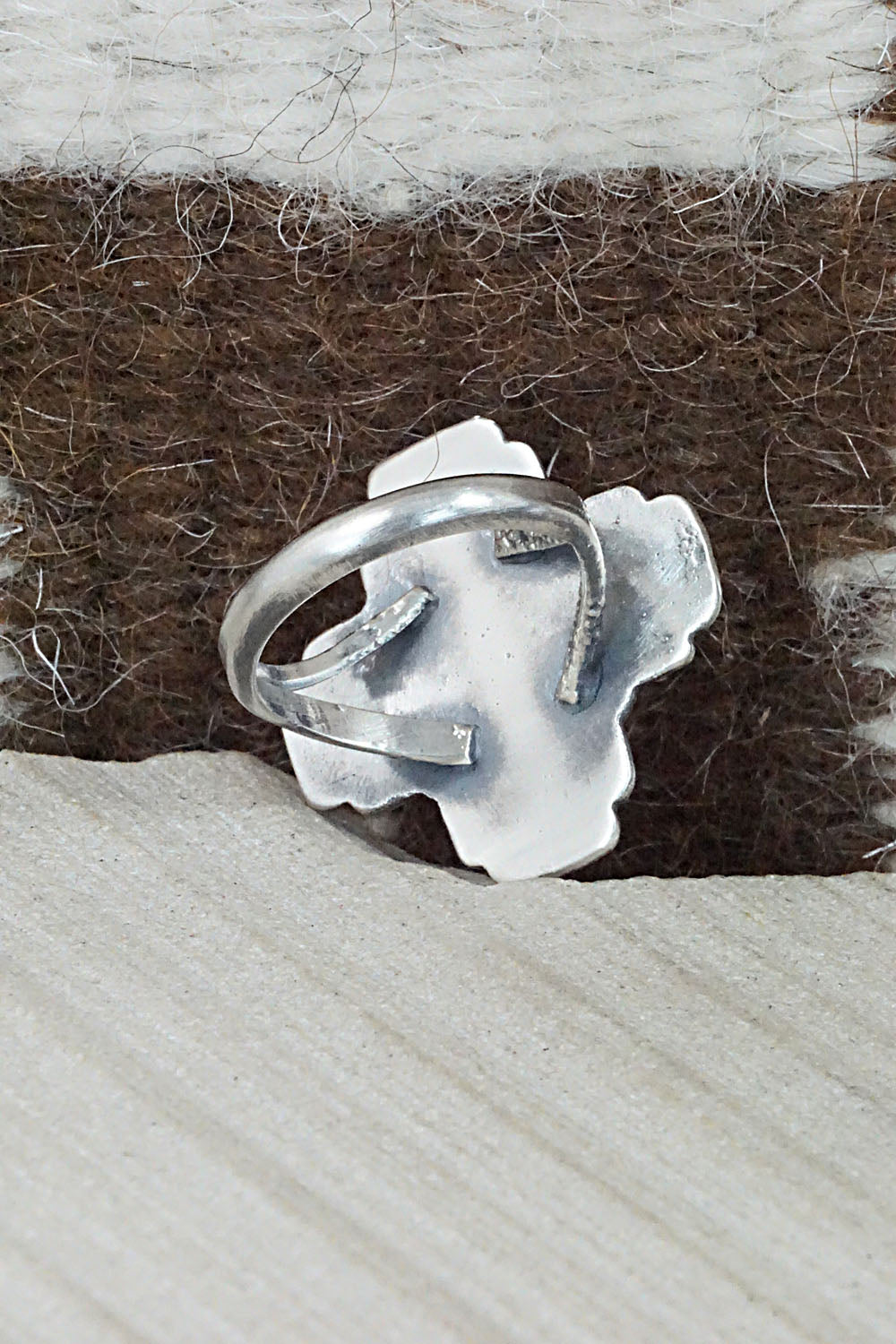 Turquoise & Sterling Silver Ring - Alice Rose Saunders - Size 7