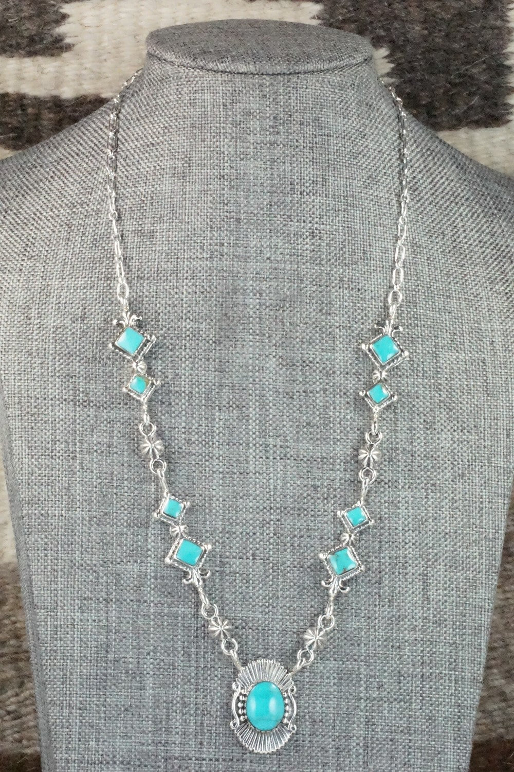 Turquoise & Sterling Silver Necklace - Bobby Platero