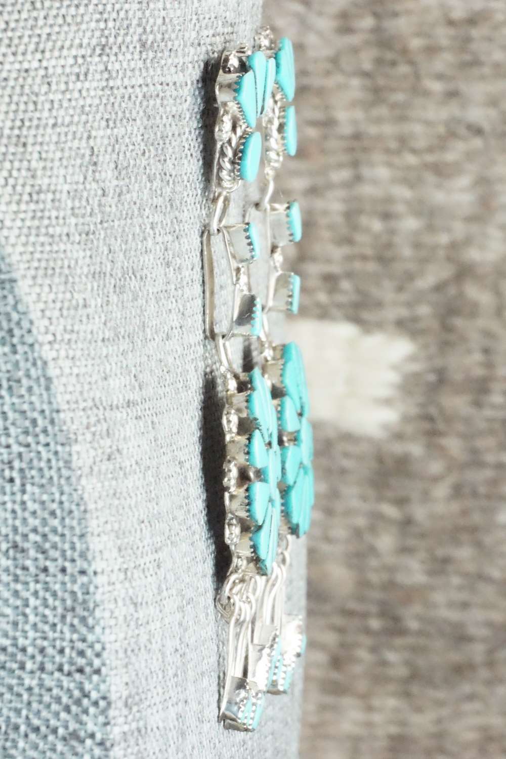 Turquoise & Sterling Silver Earrings - Merlinda Chavez