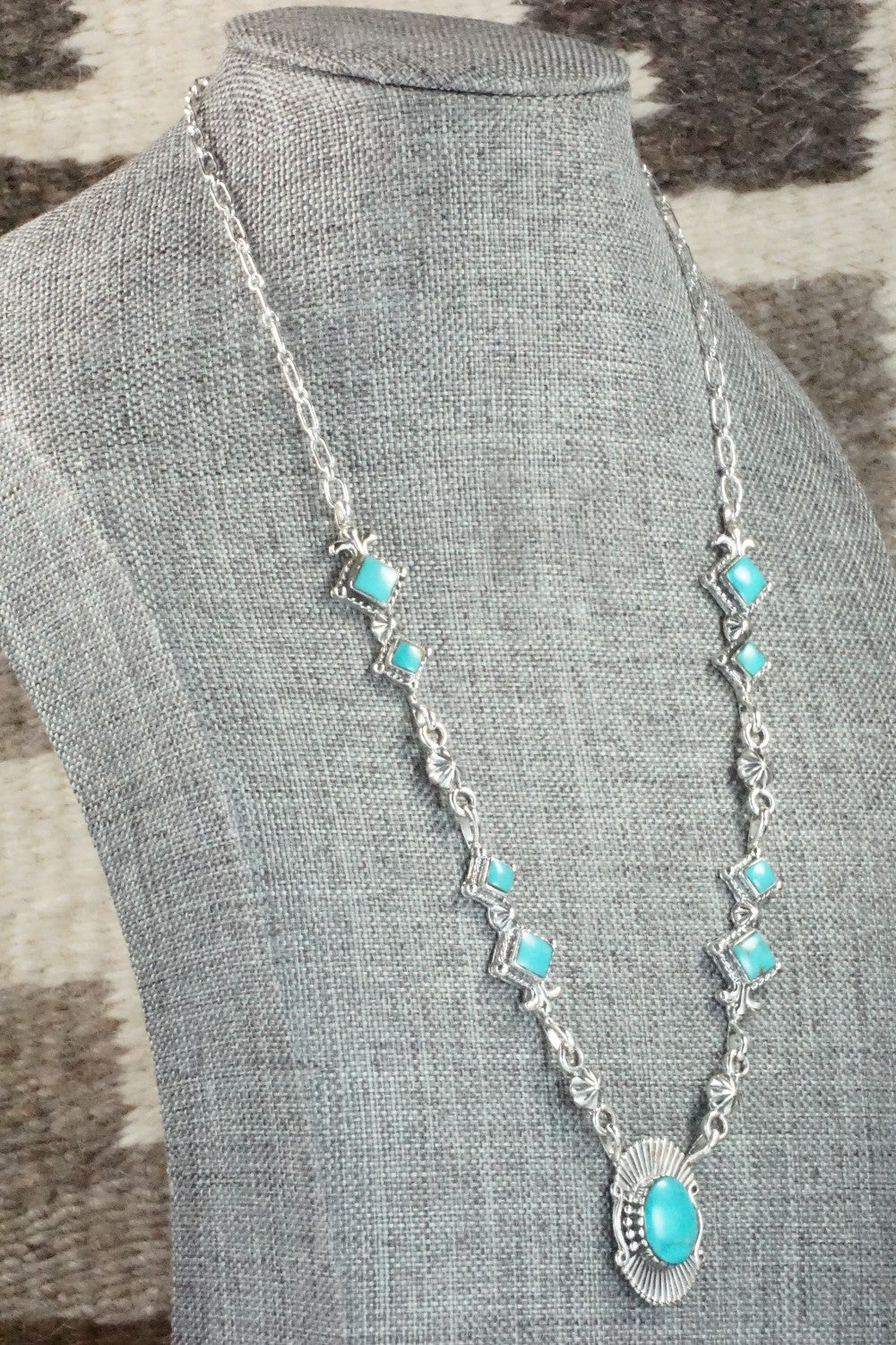 Turquoise & Sterling Silver Necklace - Bobby Platero