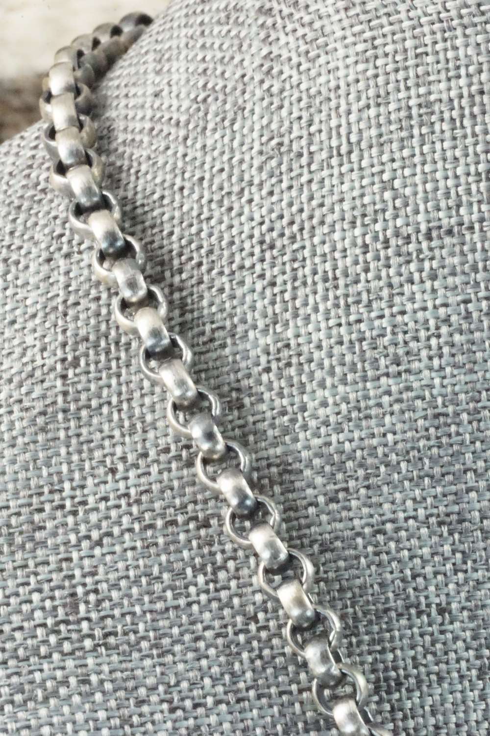 Turquoise & Sterling Silver Necklace - Raymond Delgarito