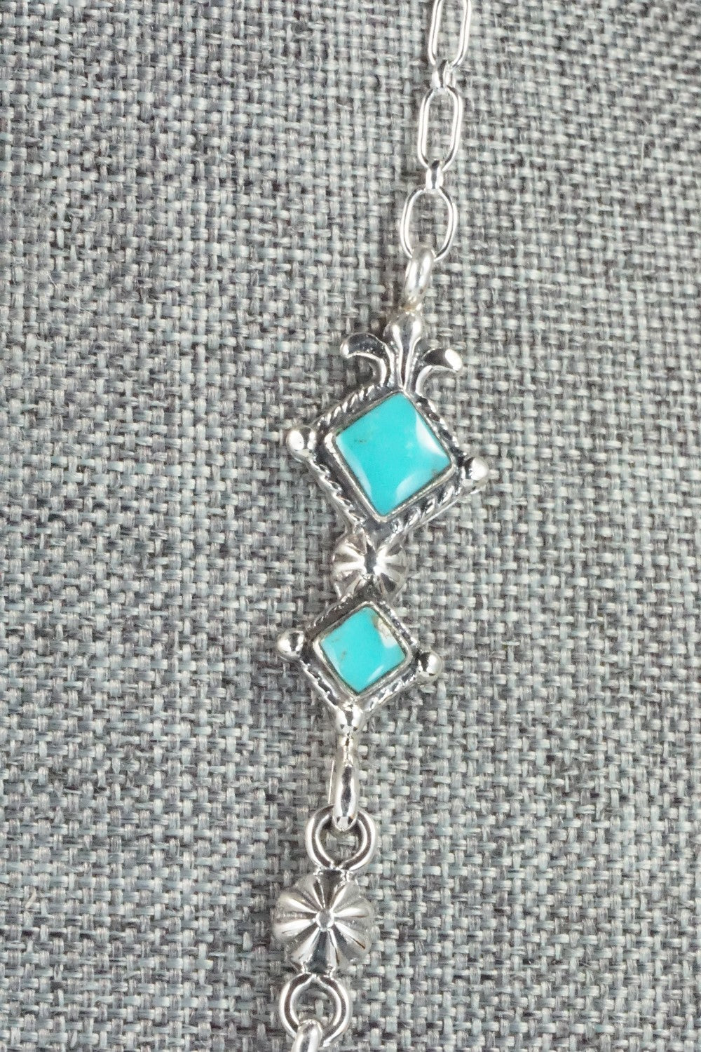 Turquoise & Sterling Silver Necklace - Bobby Platero