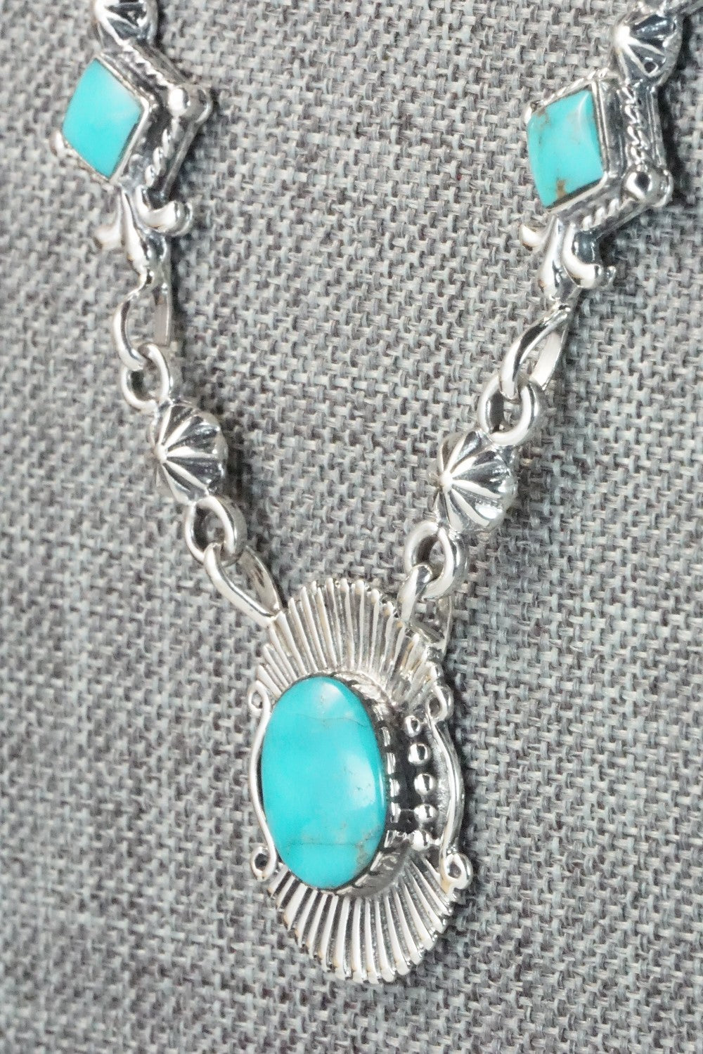 Turquoise & Sterling Silver Necklace - Bobby Platero