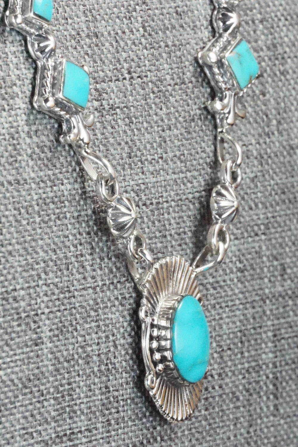 Turquoise & Sterling Silver Necklace - Bobby Platero