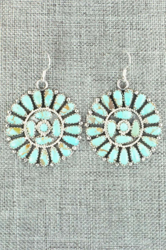 Turquoise & Sterling Silver Earrings - Zeita Begay