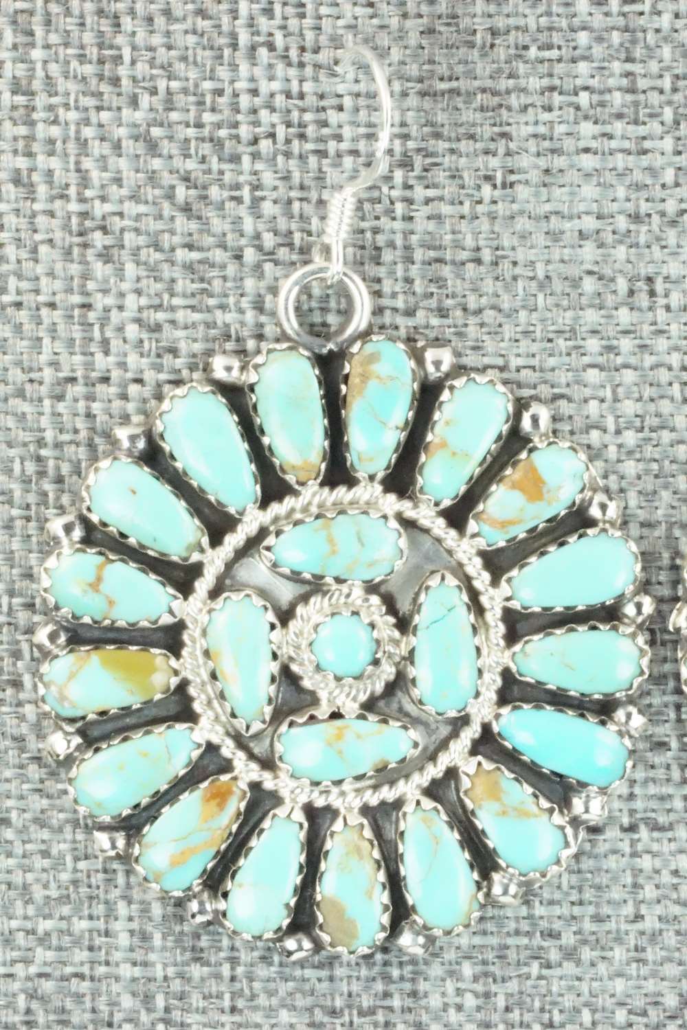 Turquoise & Sterling Silver Earrings - Zeita Begay