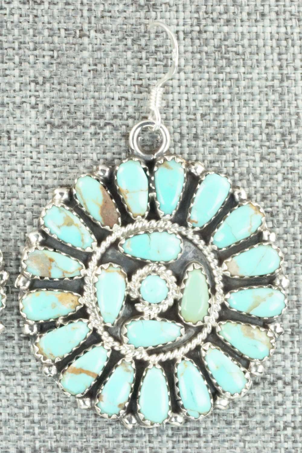 Turquoise & Sterling Silver Earrings - Zeita Begay