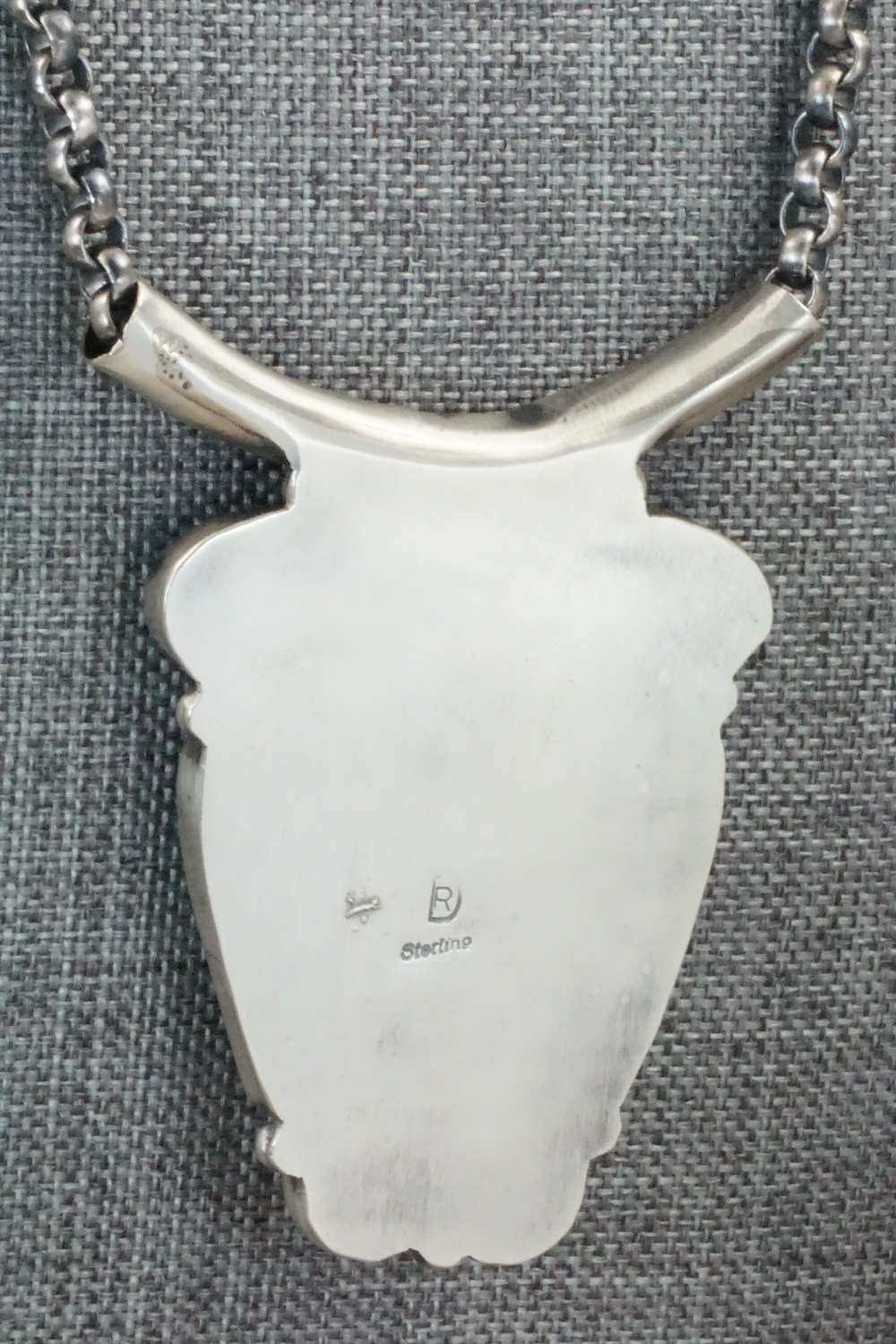 Turquoise & Sterling Silver Necklace - Raymond Delgarito