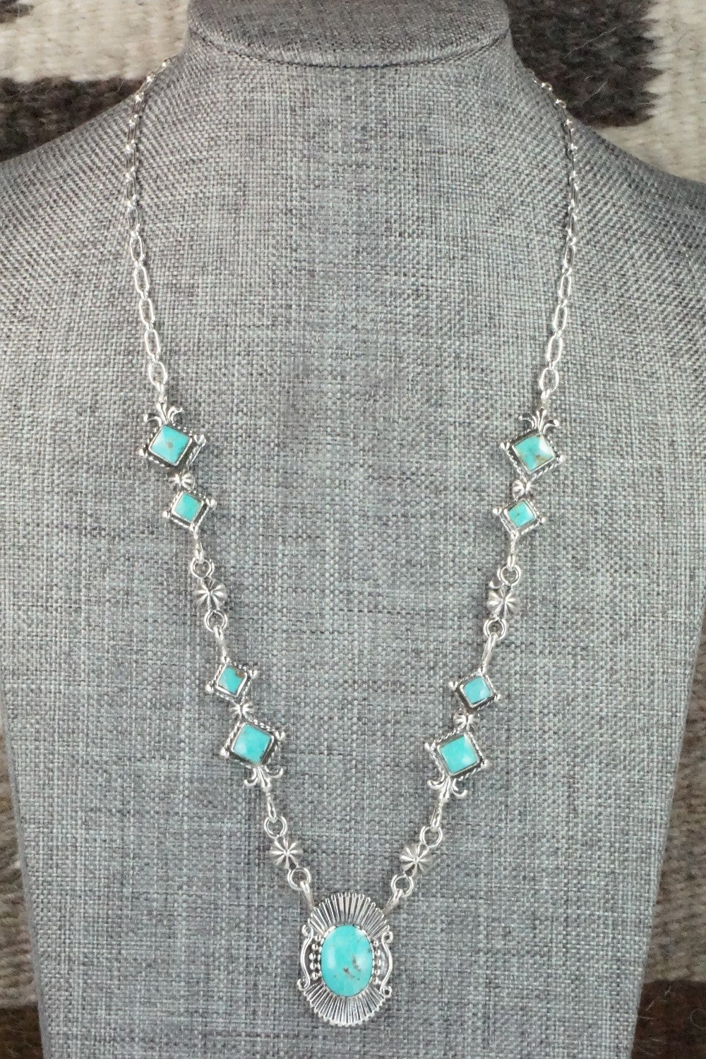 Turquoise & Sterling Silver Necklace - Bobby Platero