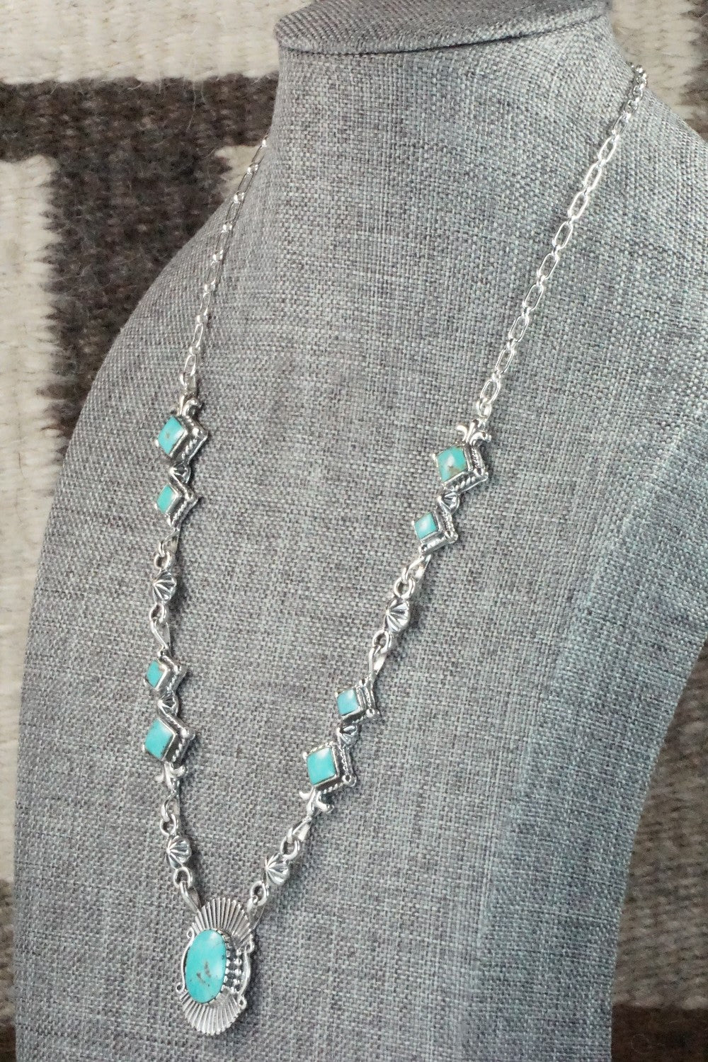 Turquoise & Sterling Silver Necklace - Bobby Platero