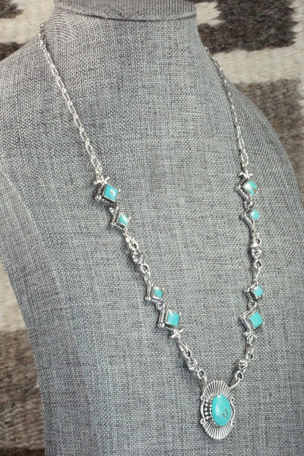 Turquoise & Sterling Silver Necklace - Bobby Platero
