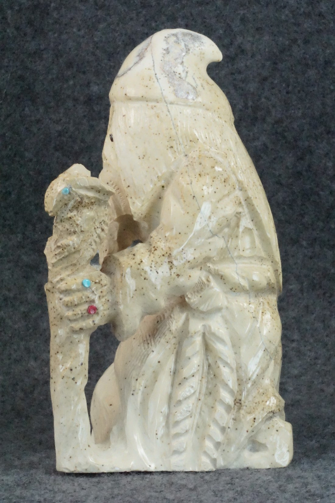 Wizard Zuni Fetish Carving - Derrick Kaamasee