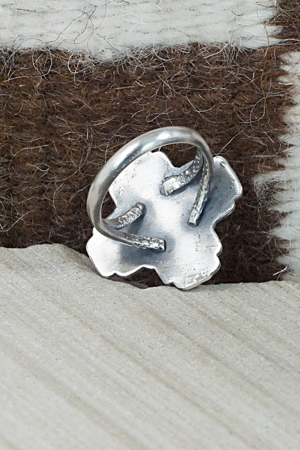Turquoise & Sterling Silver Ring - Alice Rose Saunders - Size 7.5