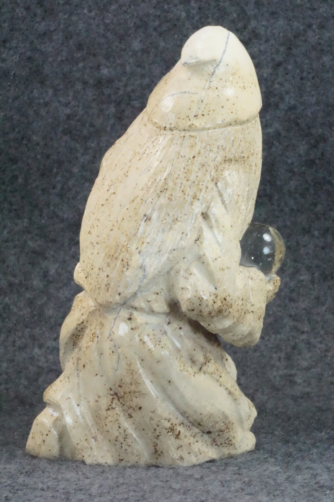 Wizard Zuni Fetish Carving - Derrick Kaamasee