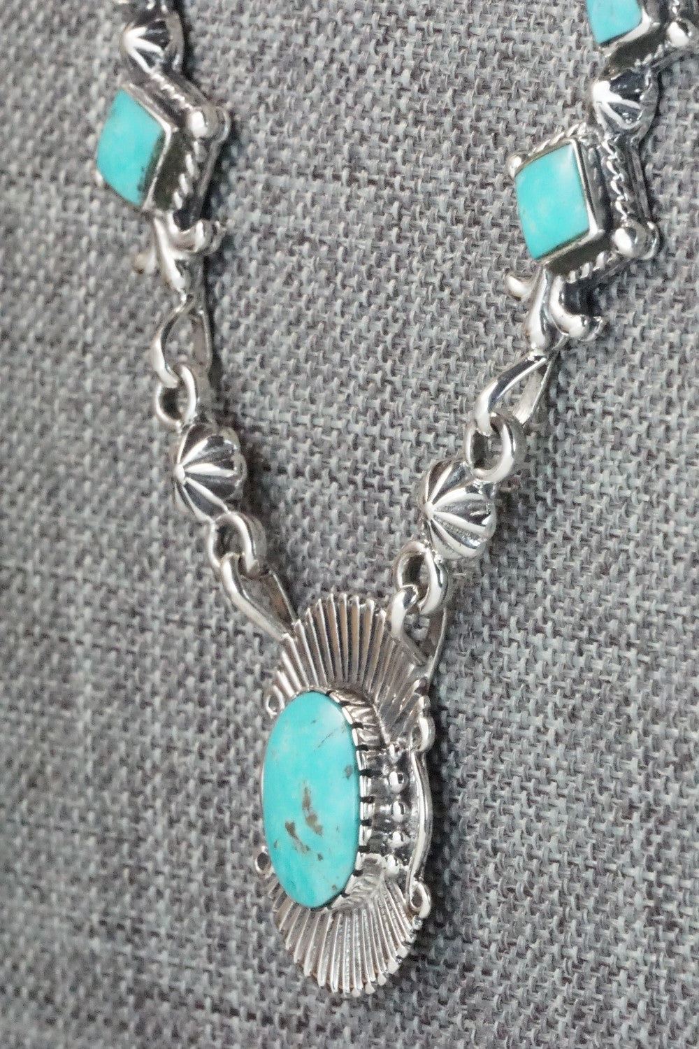 Turquoise & Sterling Silver Necklace - Bobby Platero