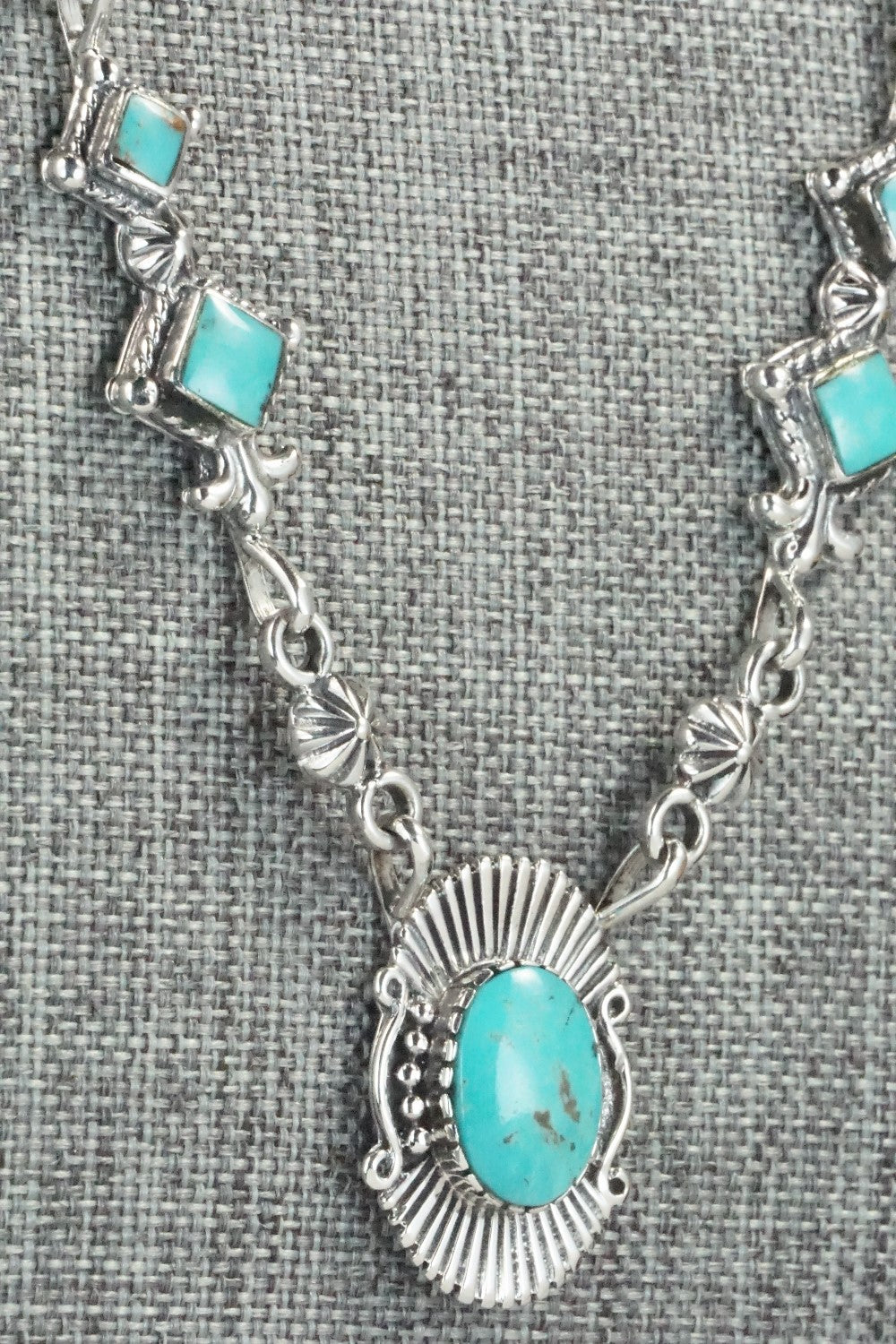 Turquoise & Sterling Silver Necklace - Bobby Platero