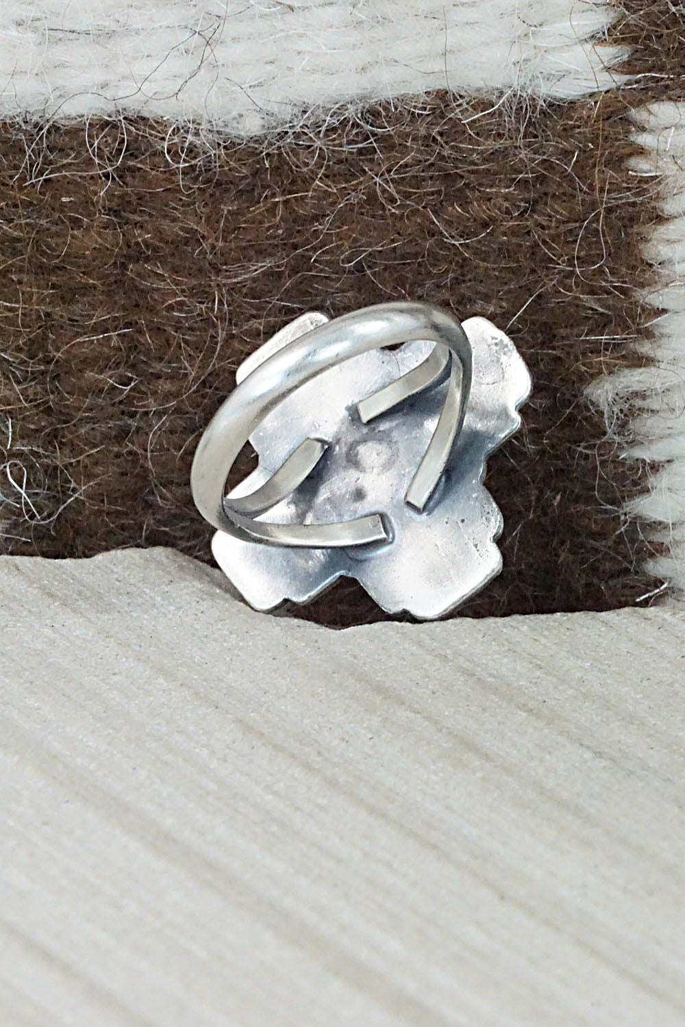 Turquoise & Sterling Silver Ring - Alice Rose Saunders - Size 8.75