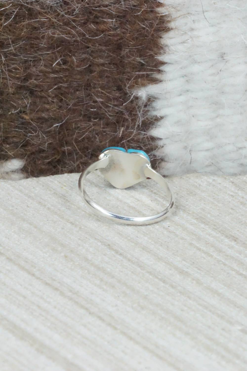 Turquoise & Sterling Silver Ring - Linda Chavez - Size 5.25