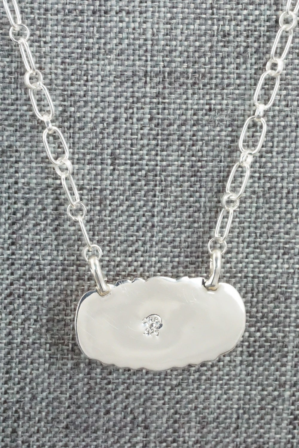 Spiny Oyster & Sterling Silver Necklace - Sadie Jim