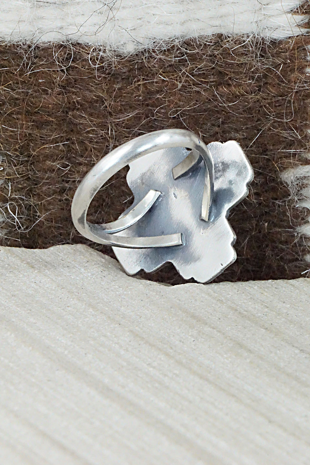 Turquoise & Sterling Silver Ring - Alice Rose Saunders - Size 9.5