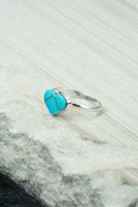 Turquoise & Sterling Silver Ring - Linda Chavez - Size 6.25