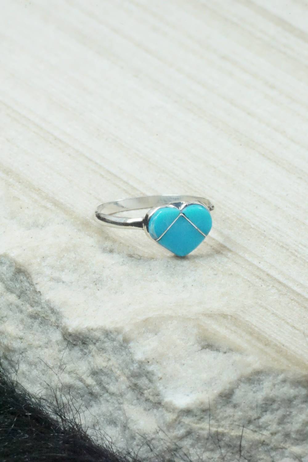 Turquoise & Sterling Silver Ring - Linda Chavez - Size 6.25