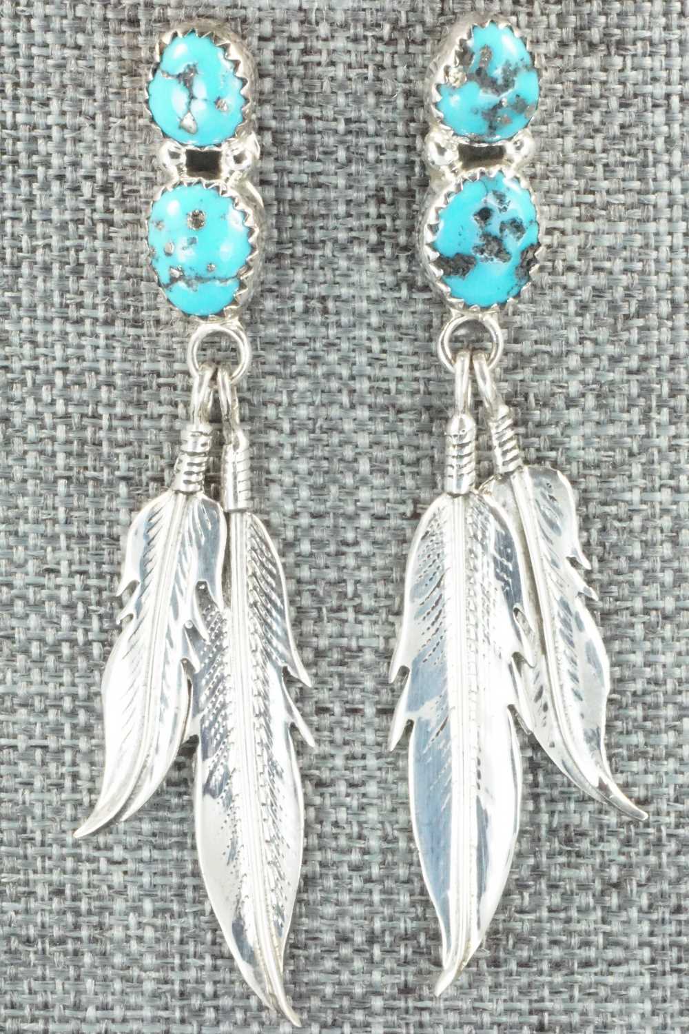 Turquoise & Sterling Silver Earrings - Annie Spencer