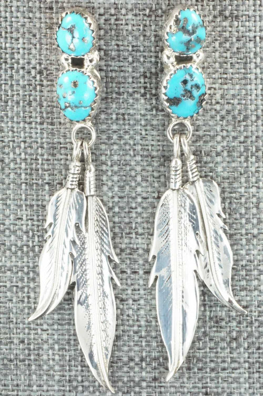 Turquoise & Sterling Silver Earrings - Annie Spencer