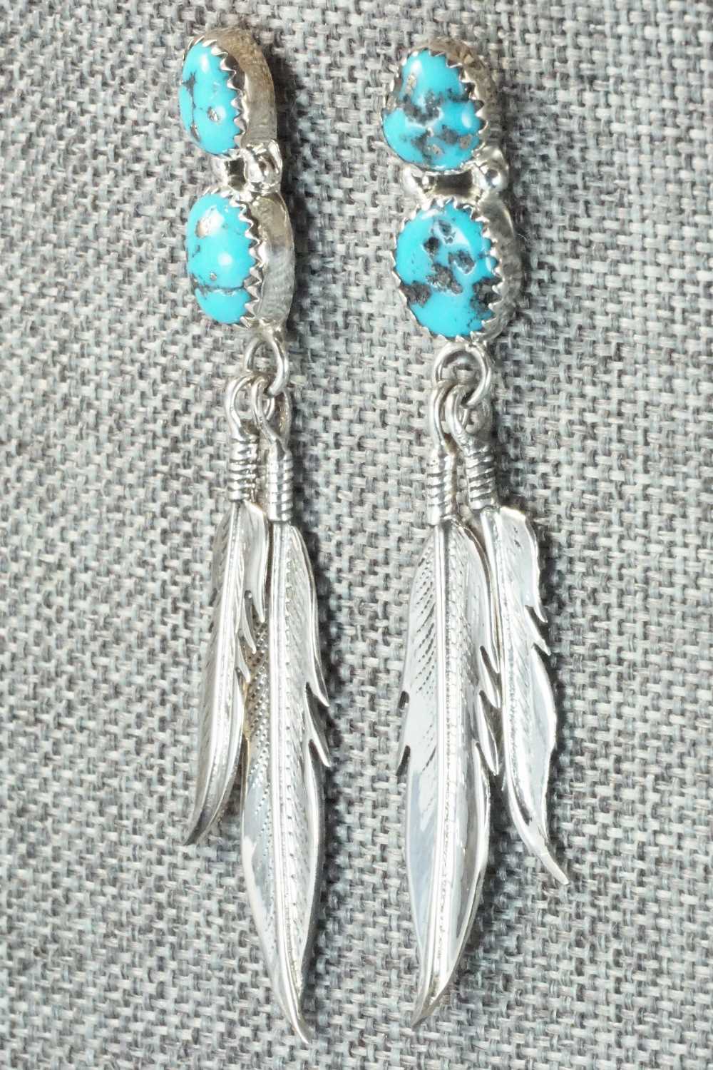 Turquoise & Sterling Silver Earrings - Annie Spencer