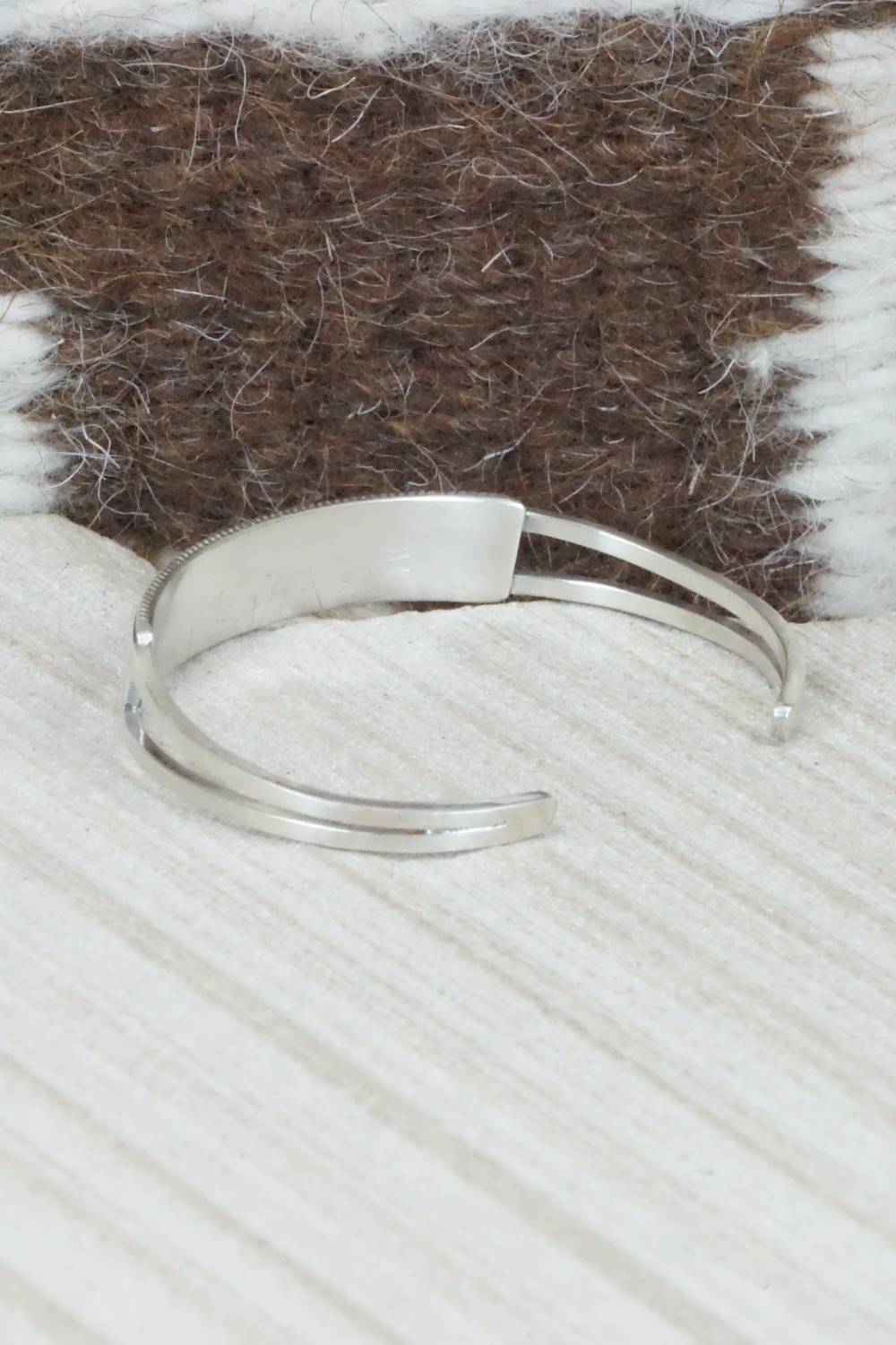 Multi Stone & Sterling Silver Inlay Bracelet - Weahkee