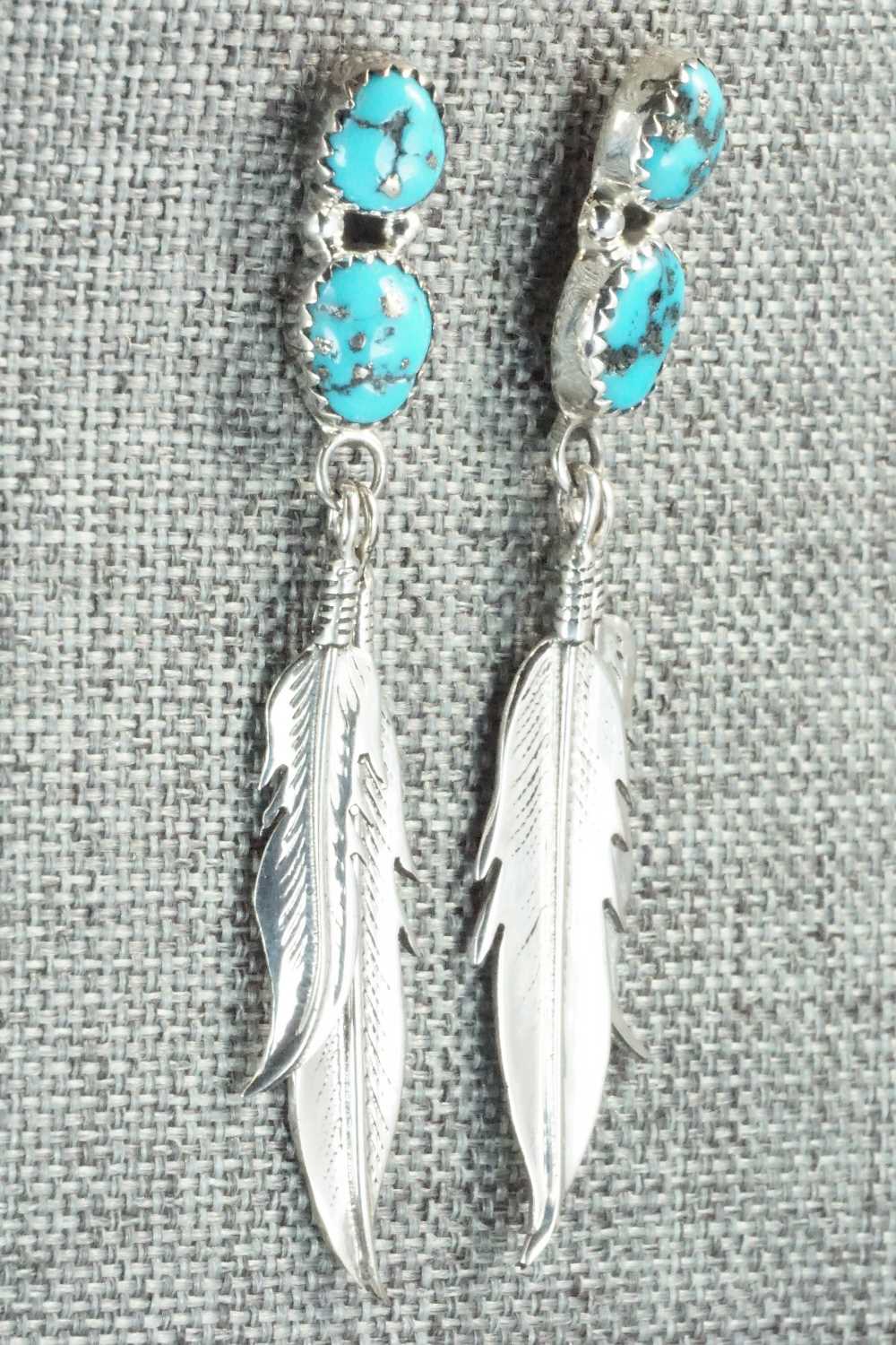 Turquoise & Sterling Silver Earrings - Annie Spencer