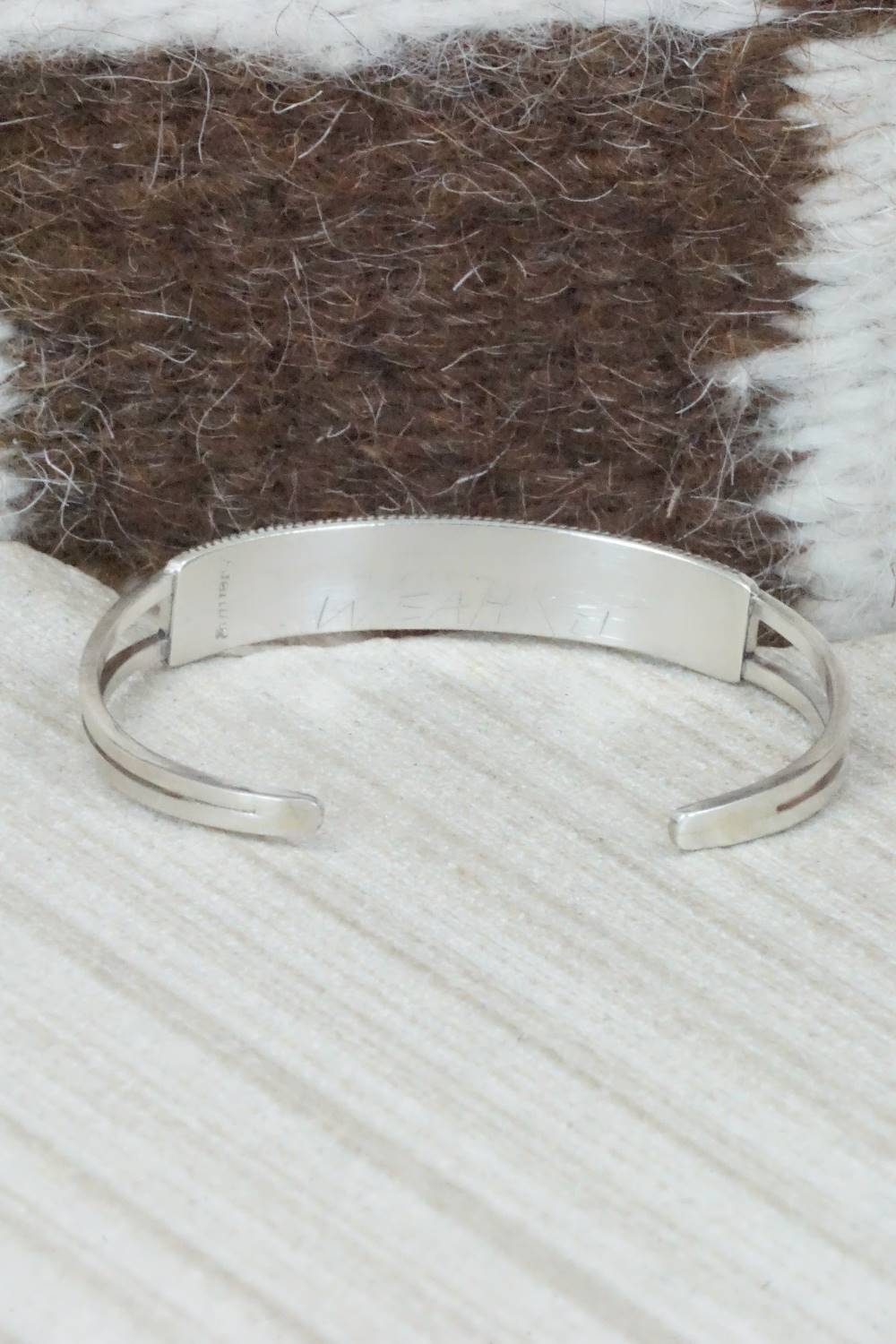 Multi Stone & Sterling Silver Inlay Bracelet - Weahkee