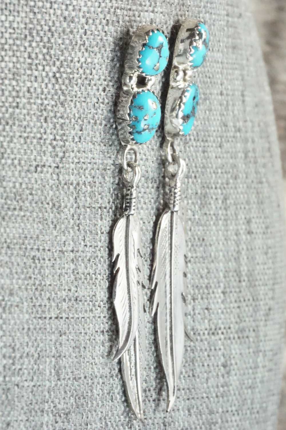 Turquoise & Sterling Silver Earrings - Annie Spencer