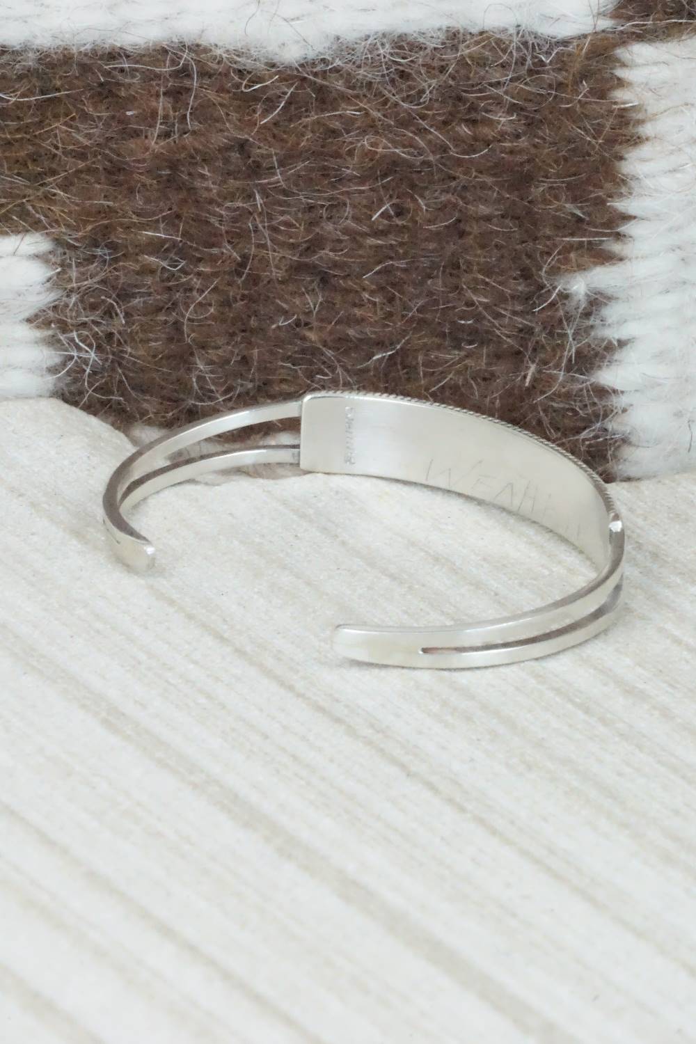 Multi Stone & Sterling Silver Inlay Bracelet - Weahkee