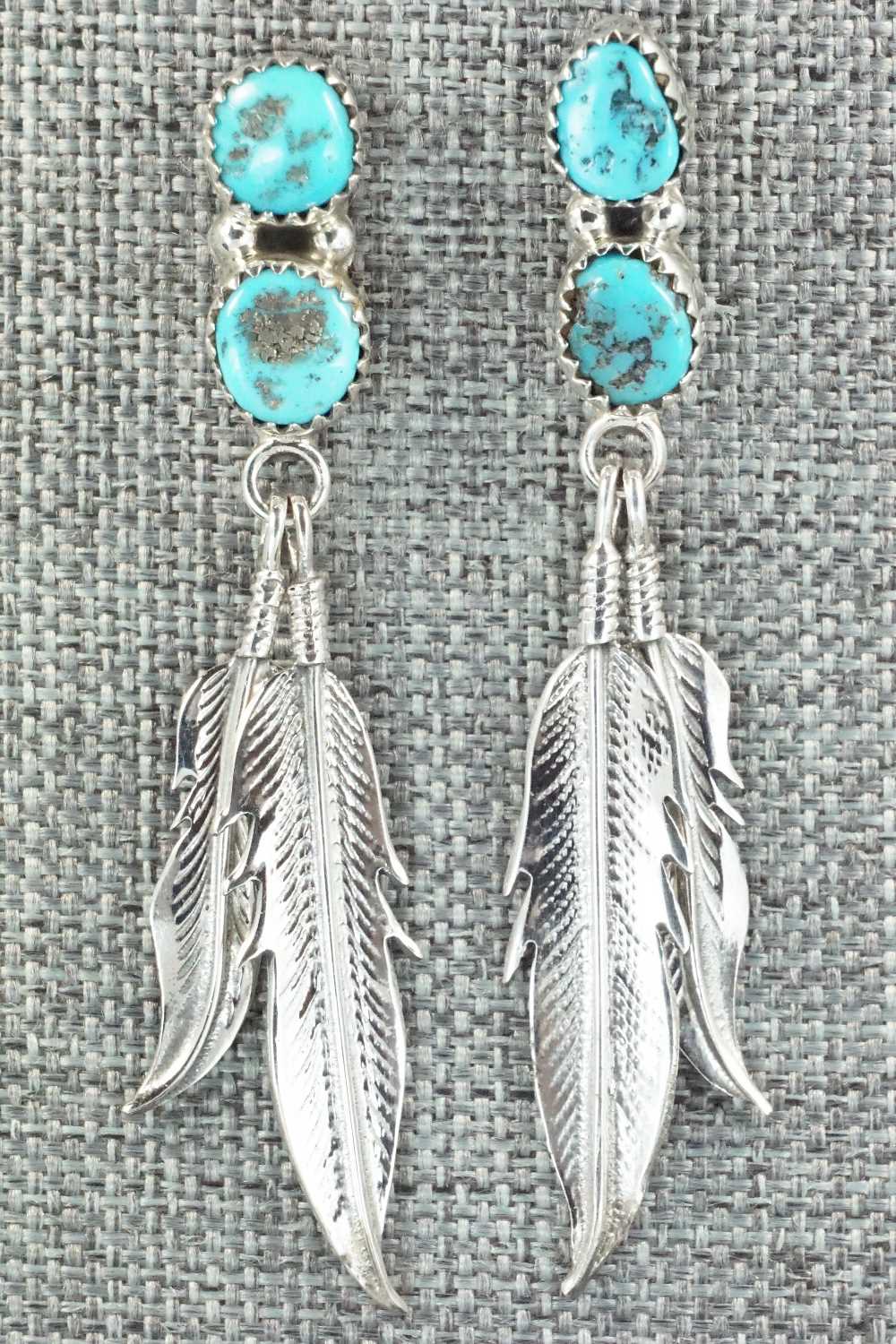 Turquoise & Sterling Silver Earrings - Annie Spencer