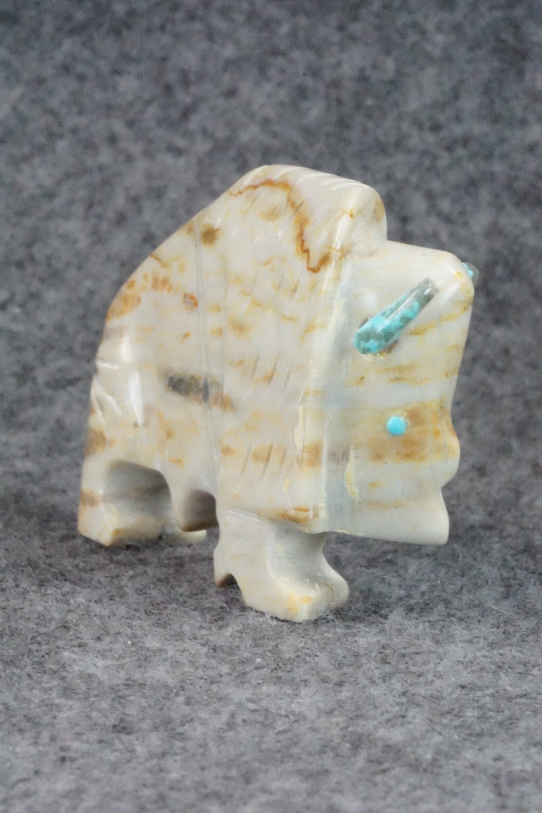 Buffalo Zuni Fetish Carving - Todd Etsate