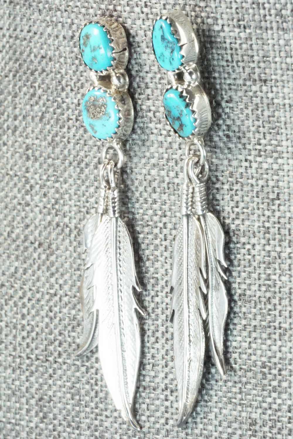 Turquoise & Sterling Silver Earrings - Annie Spencer
