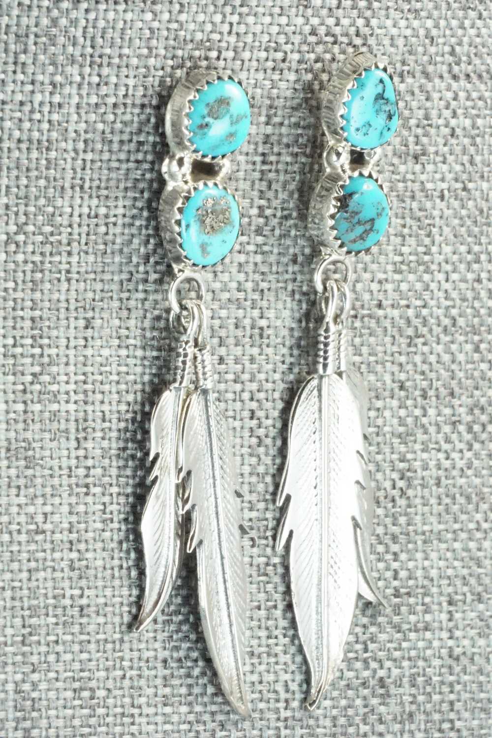 Turquoise & Sterling Silver Earrings - Annie Spencer