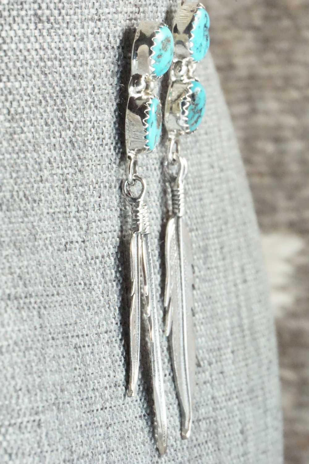 Turquoise & Sterling Silver Earrings - Annie Spencer