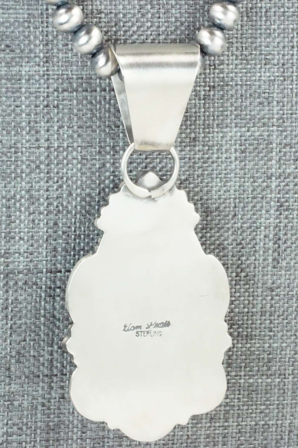 Turquoise & Sterling Silver Pendant and Necklace - Tom Lewis