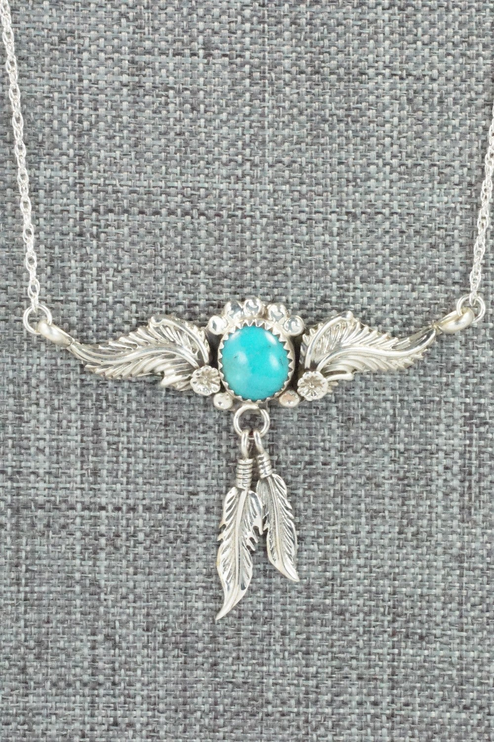 Turquoise & Sterling Silver Necklace - Annie Spencer