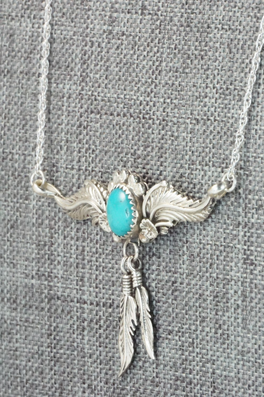 Turquoise & Sterling Silver Necklace - Annie Spencer