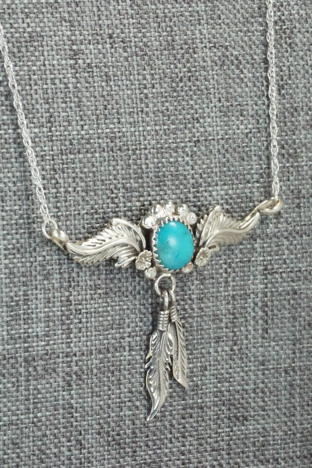 Turquoise & Sterling Silver Necklace - Annie Spencer