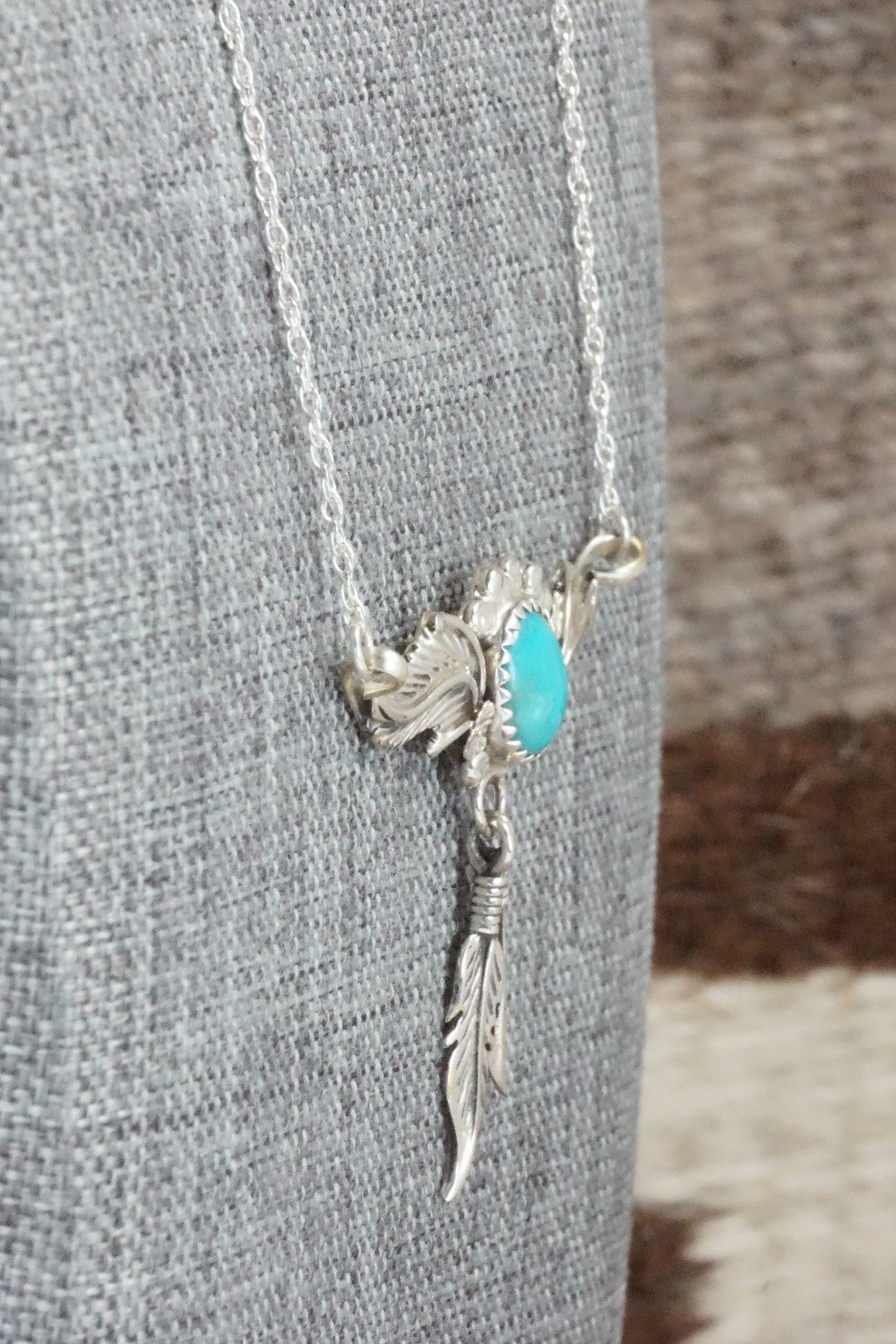 Turquoise & Sterling Silver Necklace - Annie Spencer
