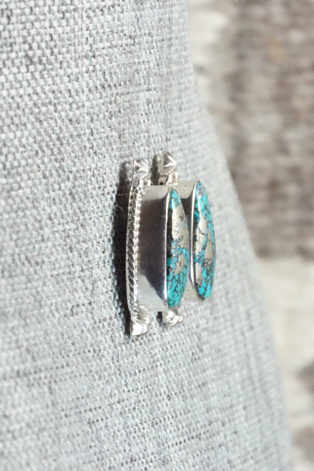 Turquoise & Sterling Silver Earrings - Louise Joe