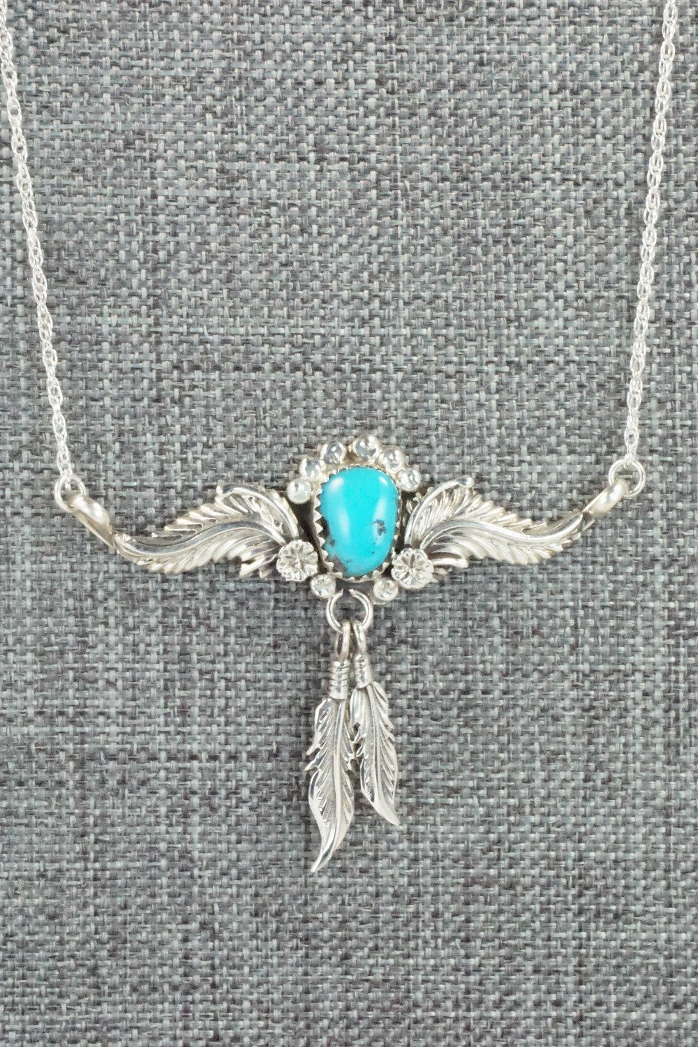Turquoise & Sterling Silver Necklace - Annie Spencer