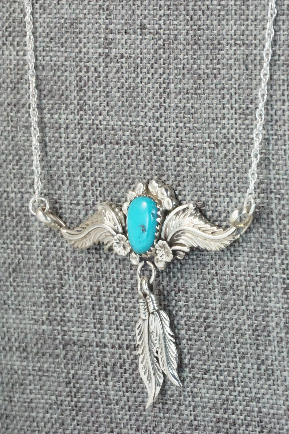 Turquoise & Sterling Silver Necklace - Annie Spencer