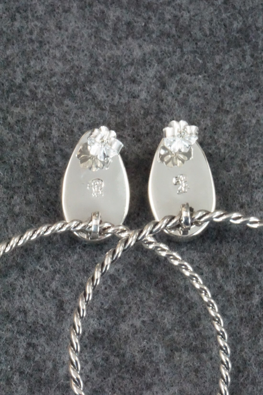 White Buffalo and Sterling Silver Earrings - Sadie Jim