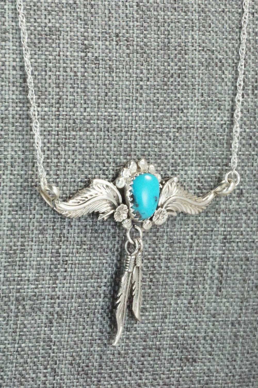Turquoise & Sterling Silver Necklace - Annie Spencer